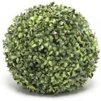 artplants.de Bola de boj Artificial TOM, Rejilla de plástico, Ø 27cm - Arbusto Decorativo - Seto Artificial