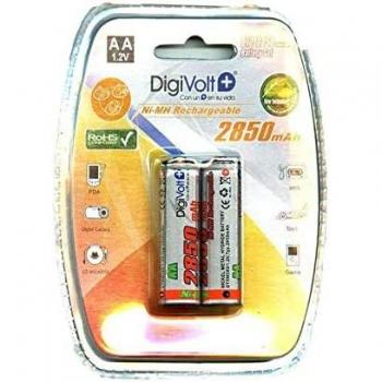 Pila recargable AA 2850mAh Digivolt BT2-2850 Ni-MH 1.2V Blister 2 unidades