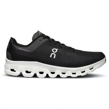 On Cloudflow 4 Men's Running Shoes - Black/White - Size 46