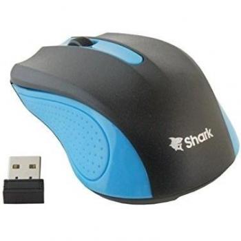 Shark Opti + Wireless series PC ratón 2.4 G Nano USB inalámbrico azul