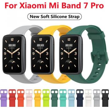 Correa de silicona cian para Xiaomi Mi Band 7 Pro - Accesorios para reloj inteligente