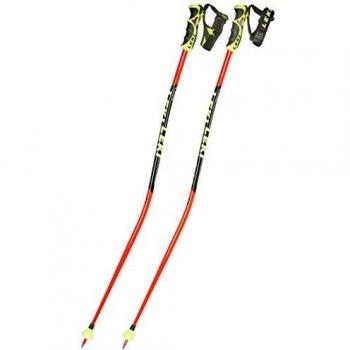 Leki Niños WC Lite GS TR-s Bastones de esquí, Infantil, WC Lite GS TR-S, Rojo neón, 100
