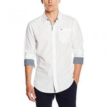 Tommy Hilfiger Original End On End Shirt L/S - Camisa para hombre, color classic white, talla XXL