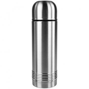 Emsa 618101600 - Termo con Sistema de Cierre rebatible, Acero Inoxidable, Plata, 1 L