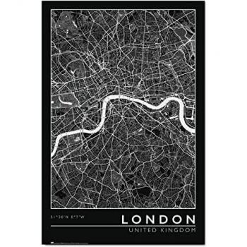 Póster Decorativo Mapa de Londres 61x91,5cm - Producto con Licencia Oficial Grupo Erik