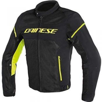 Dainese 1735196_N49_50 Chaqueta para moto, Negro/Fluo Amarillo, 50