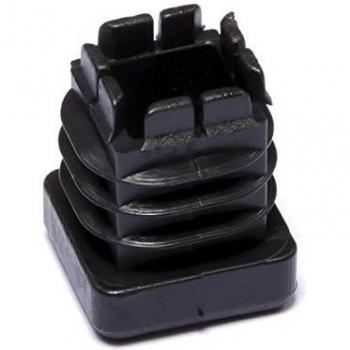Brinox B75645N Contera Interior Cuadrada, Negro, 22 x 22 mm, Set de 50 Piezas
