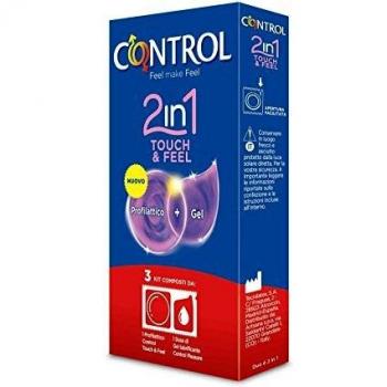 Control preservativi de látex de caucho natural y lubrificati – 3 piezas