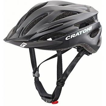 Cratoni Pacer+ Casco de Bicicleta, Unisex Adulto, Negro
