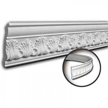 Cornisa Decorativa Flexible Profhome Estilo Neoclásico Blanca 2 m