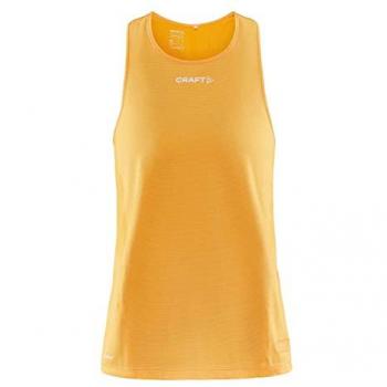 Camiseta Craft Pro Hypervent Singlet sin mangas amarillo mujer - L, sin mangas, color amarillo, para mujer