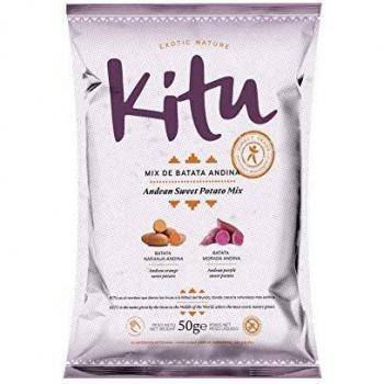 Kitu Snack. Caja de 24 unidades.Mix de Batata andina, 50 gr