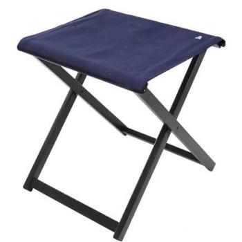Taburete Director Plegable Scalpers de Madera de Haya con Estructura Color Wengué y Lona Azul Oscuro, Dimensiones 50x46x45,5 cm