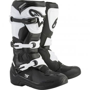 Alpinestars Tech 3 Motocross Boots - Black/White - Size 52
