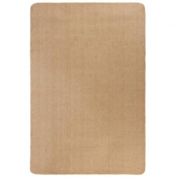 Alfombra de yute con base de látex 180x250 cm marrón gris