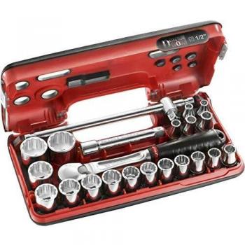 FACOM SL.DBOX412 Series SL.DBOX 12-Point 1/2 Metric-Size Socket Set