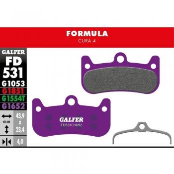 Pastillas de freno Galfer para disco de Formula Cura 4