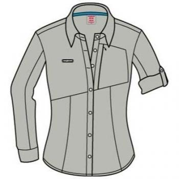 Trango Leroe - Camisa para mujer, color beige, talla S