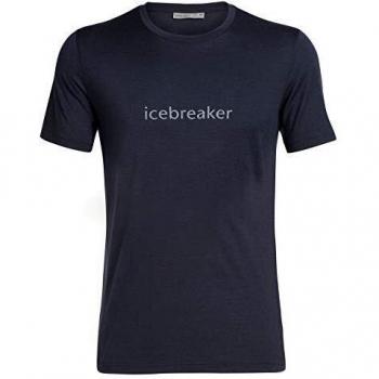 Icebreaker Camiseta de Manga Corta Modelo Mens Tech Lite SS Crewe Wordmark Marca