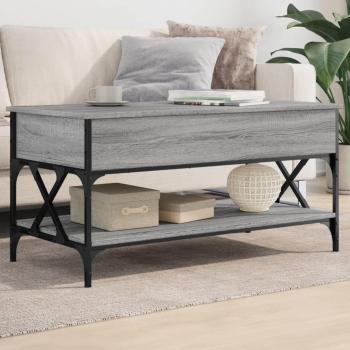 Mesa de centro Sonoma 100x50x50 cm Metal Multicapa Madera Ingeniería Roble