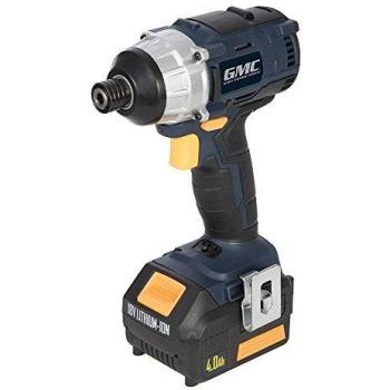 GMC GMBL18ID Atornillador de impacto sin escobillas, 18 V, Azul