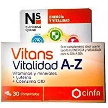 N+S VITANS VITALIDAD A-Z 30 COMP