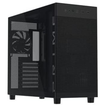 Asus Prime AP303 TG Negro - Caja de PC Gaming ATX con Panel de Cristal Templado, Compatible con Radiadores y GPU de hasta 360mm, USB Tipo-C