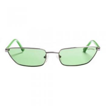 Guess GU8285 Metal Sunglasses, Rectangular Shape, Green, One Size