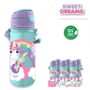 Cantimplora de Aluminio 600 ml con Asa y Correa Sweet Dreams & Friends