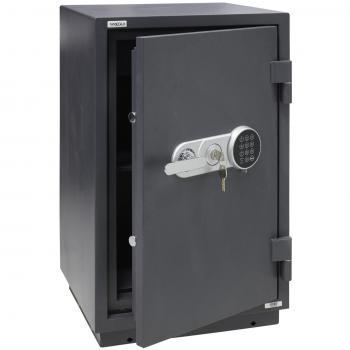 ARREGUI - RESIST 41220 Caja fuerte de sobreponer ignífuga certificada LFS60P, muy alta seguridad, apertura electrónica y llave, dimensiones 32x45x43 cm, capacidad 21 L