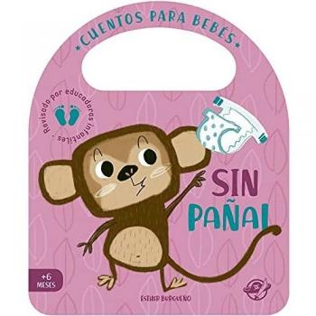 Cuentos para bebés - Sin pañal: Un cuento de cartón para aprender a dejar el pañal, interactivo, con una solapa y con una asa: 6