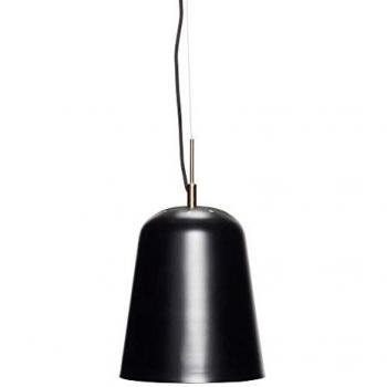 Lámpara Colgante Escandinava de Metal Negro Hübsch - 22x35 cm, E27, 15W