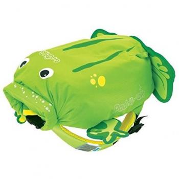 Trunki PaddlePak - Mochila infantil impermeable para piscina y gimnasio, Verde, 37 x 29 x 17 cm