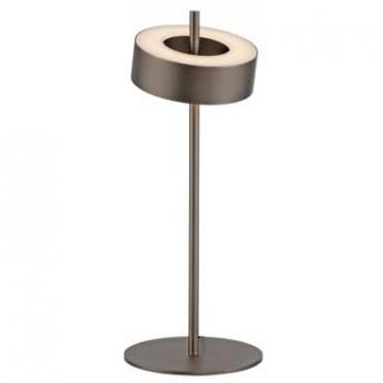 Lámpara de mesa LED inteligente Q-Rotate marrón oscuro 40 cm