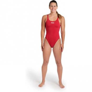 Arena - Bañador de natación de mujer Team Swimsuit Swim Arena rojo/blanco