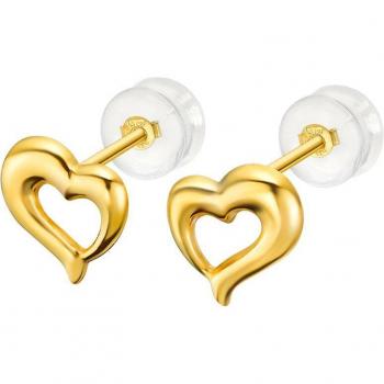 Time Road Pendientes LU00029 Oro Mujer Basics de 9K Acabado Brillo