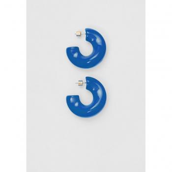 Stradivarius Large Blue Hoop Earrings