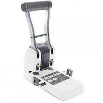 Perforador Rapesco ECO P1100 Germ-Savvy, 2 agujeros, alta capacidad, antibacteriano, hasta 100 hojas, color blanco