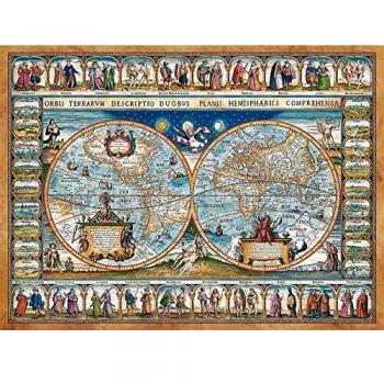 Puzzle Castorland Mapa del Mundo 1639 - 2000 Piezas