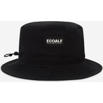 Ecoalf - Gorro unisex verde con ajuste de gomas y logo frontal.
