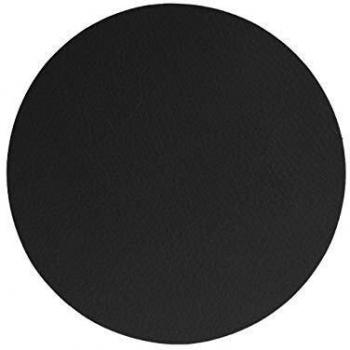 Set de 6 posavasos Tenor efecto piel negro 10 cm