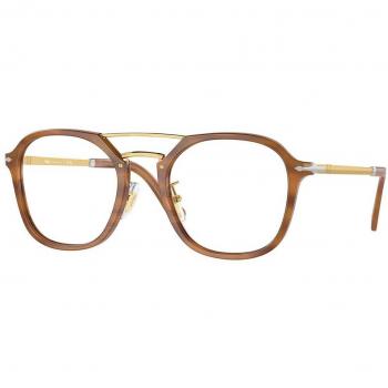 Persol PO3352V 960 Men's Eyeglasses Brown Size 51 - Frame Only - Blue Light Block Available