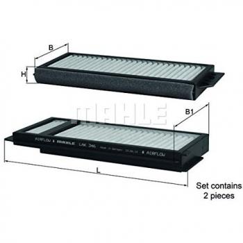Mahle Siervo filtro lak346/S Interior filtro de aire