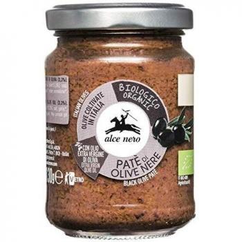 Alce Nero Pate Olivas Negas 130 G