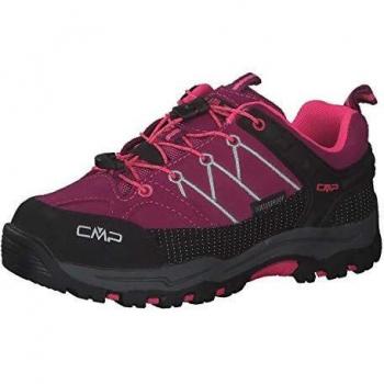 Zapatillas de senderismo CMP Rigel Low WP para niños, color rosa, talla 32, impermeables