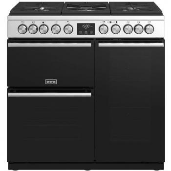 Cocina de Gas Stoves Precision Deluxe 90 DFT Inox - 5 Quemadores y 3 Hornos