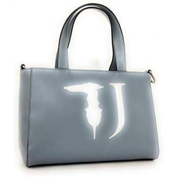 Trussardi - Bolso al hombro de cuero sintético para mujer Gris gris luminoso