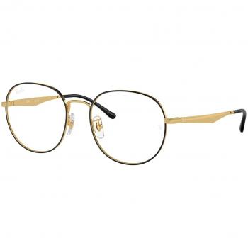 Ray-Ban RX6517D Asian Fit 2991 Armazones para Hombre Dorados con lentes recetadas
