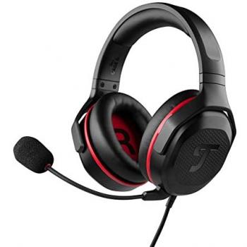 Teufel Cage One - Auriculares Gaming Over-Ear con Cable, Micrófono, Certificados para TeamSpeak, Negros