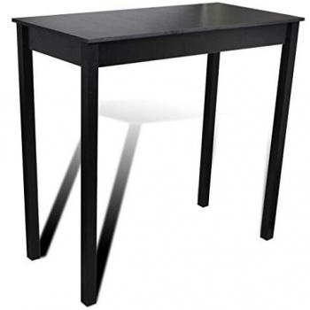 Mesa de bar Mesa de comedor Negro 115 x 55 x 107 cm